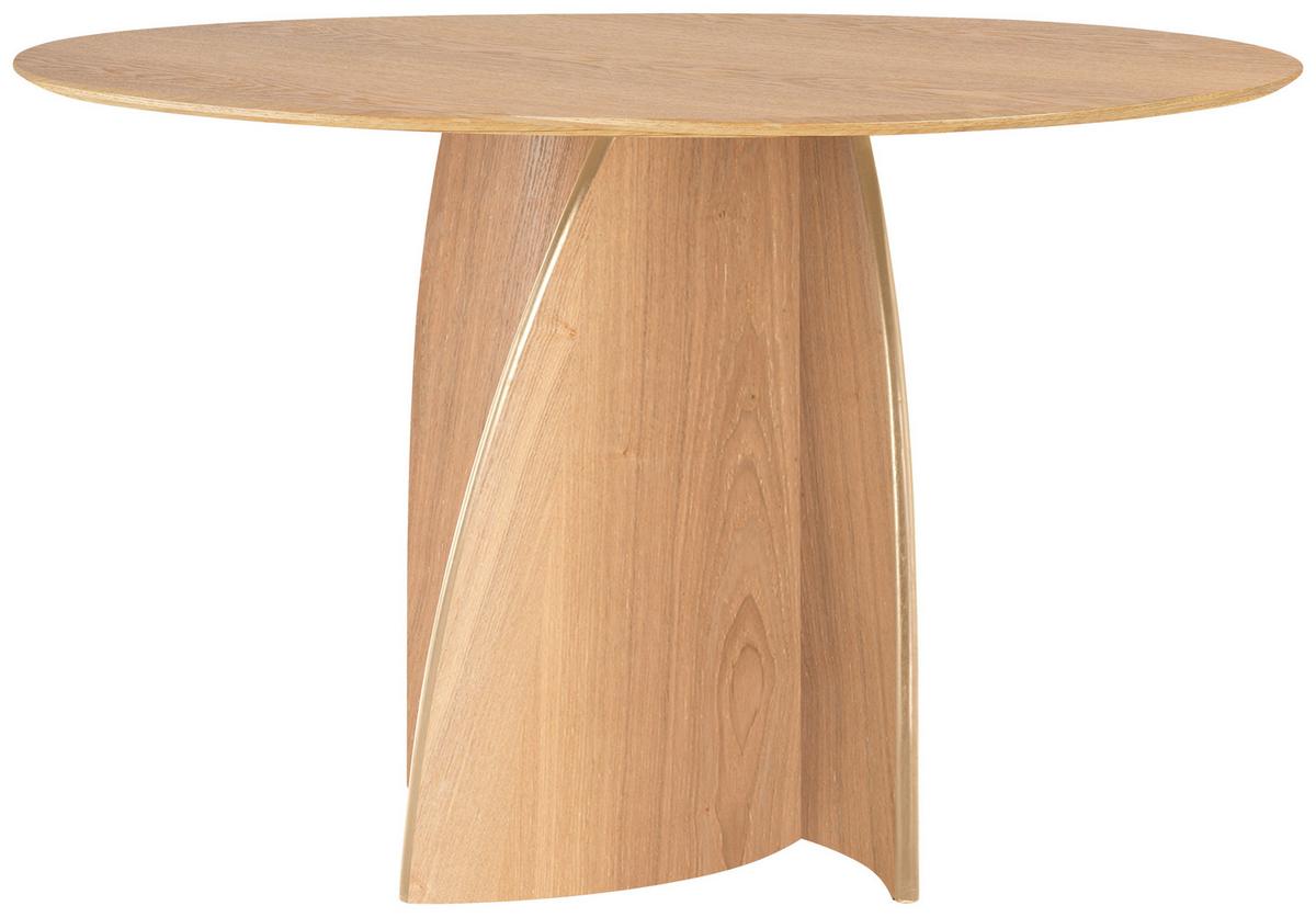Jedilna Miza Atlas, Barva Hrasta, Ø 120 - barve hrasta, Moderno, leseni material/les (120/75cm) - Livetastic