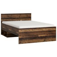 Krevet Nubi - tamno siva/boje starog hrasta, Moderno, drvni materijal/plastika (120/200cm) - Modern Living