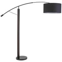 LAMPA STOJĄCA NEROL - czarny, Modern, kamień/metal (190/40/150cm) - Bessagi Home