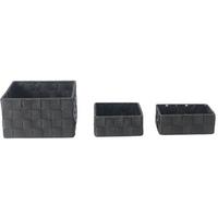 Set Košara Nelly - crna, metal/plastika - Mömax
