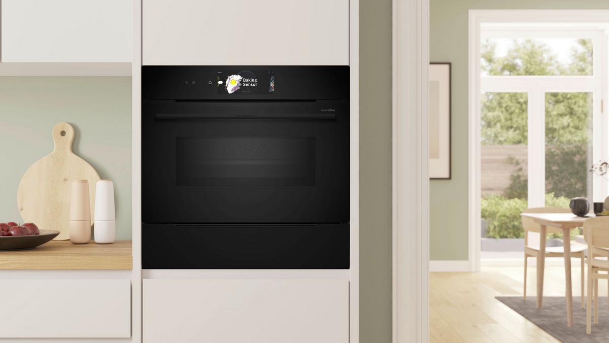 Dampfschublade Schwarz - Schwarz, Metall (59,4/14,1/51,8cm) - Bosch