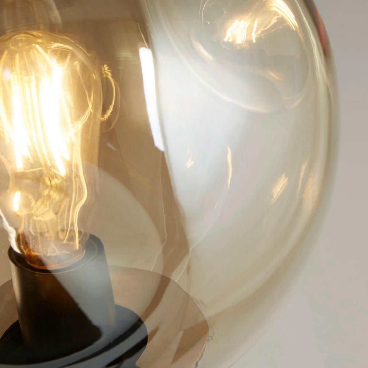 Állólámpa Eu22122 - Pezsgő/fekete, Design, üveg/fém (25/30/137cm)