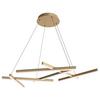 Pendelleuchte Line Goldfarben max. 79 Watt - Goldfarben, Basics, Kunststoff/Metall (101/5,5/66cm) - MAYTONI