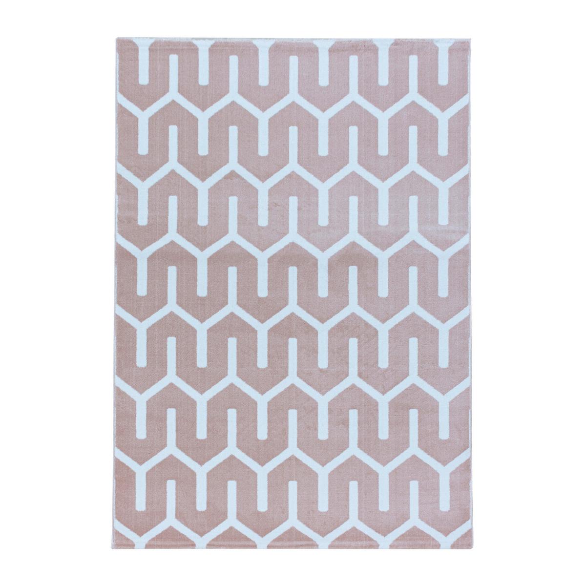 Webteppich Costa Pink ca. 200x290cm - Pink, Design, Textil (200/290cm)