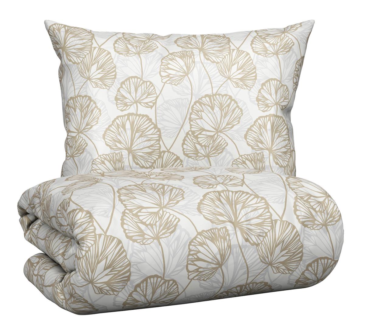 Lenjerie de pat Ethens, cca. 140x200/50x70 cm - bej, textil (140/200cm) - Modern Living