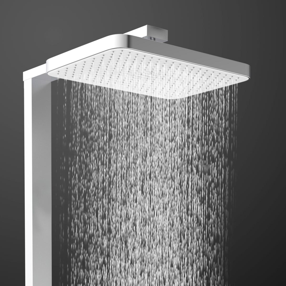 Überkopfbrauseset La Palma Chromfarben - Chromfarben, MODERN, Kunststoff (43/105/5cm) - Premium Living