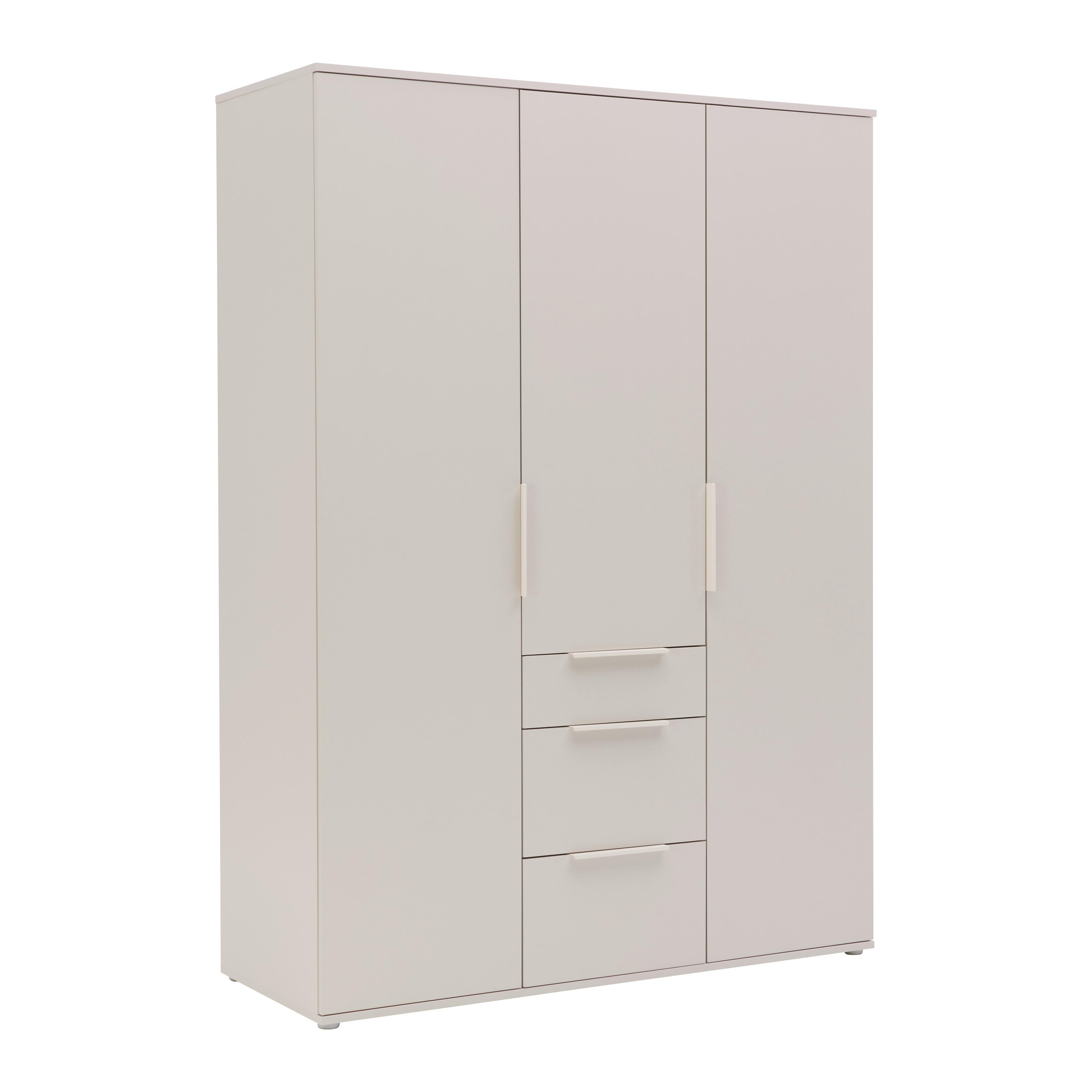 GARDEROB MED GÅNGJÄRNSDÖRRAR DUNE 5 -EXKLUSIV- - kashmir, Modern, metall/trämaterial (135/197/55cm) - Mömax