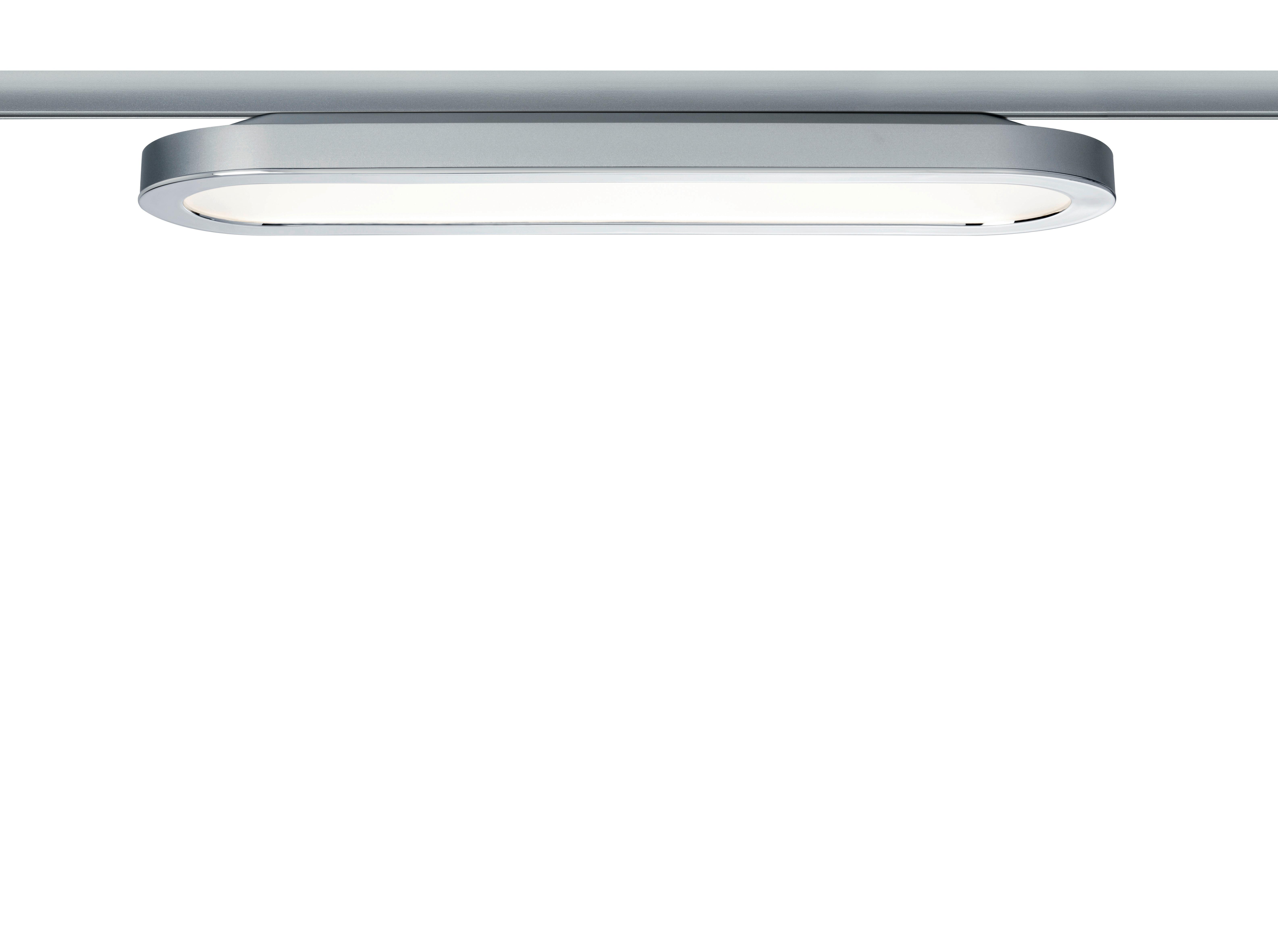 Schienensystem-Strahler Panel Loop in Chromfarben max. 7 W - Chromfarben, Design, Kunststoff (38/3,5/11cm) - Paulmann