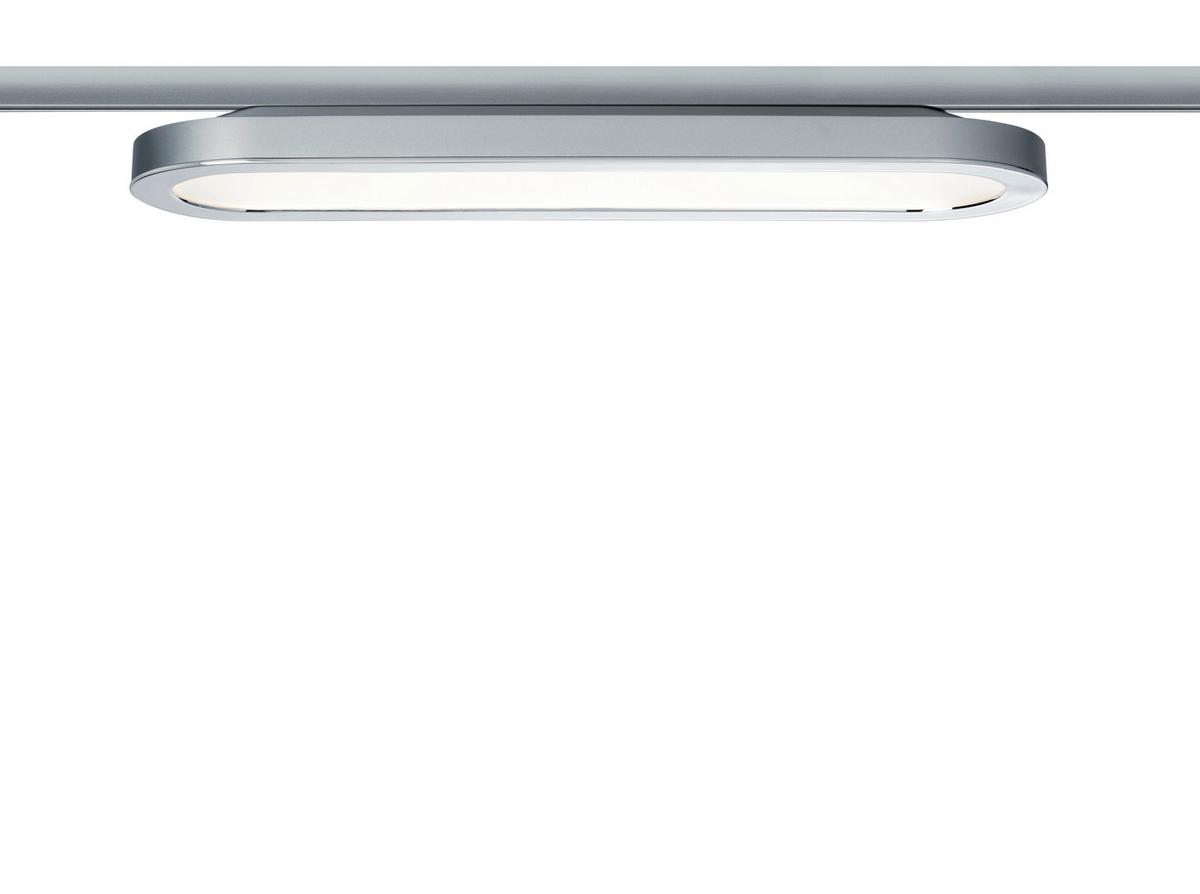 Schienensystem-Strahler Panel Loop in Chromfarben max. 7 W - Chromfarben, Design, Kunststoff (38/3.5/11cm) - Paulmann