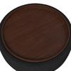 TABLE BASSE KIRA - noir, MODERN, textile/bois (86/86/43cm) - Bessagi Home