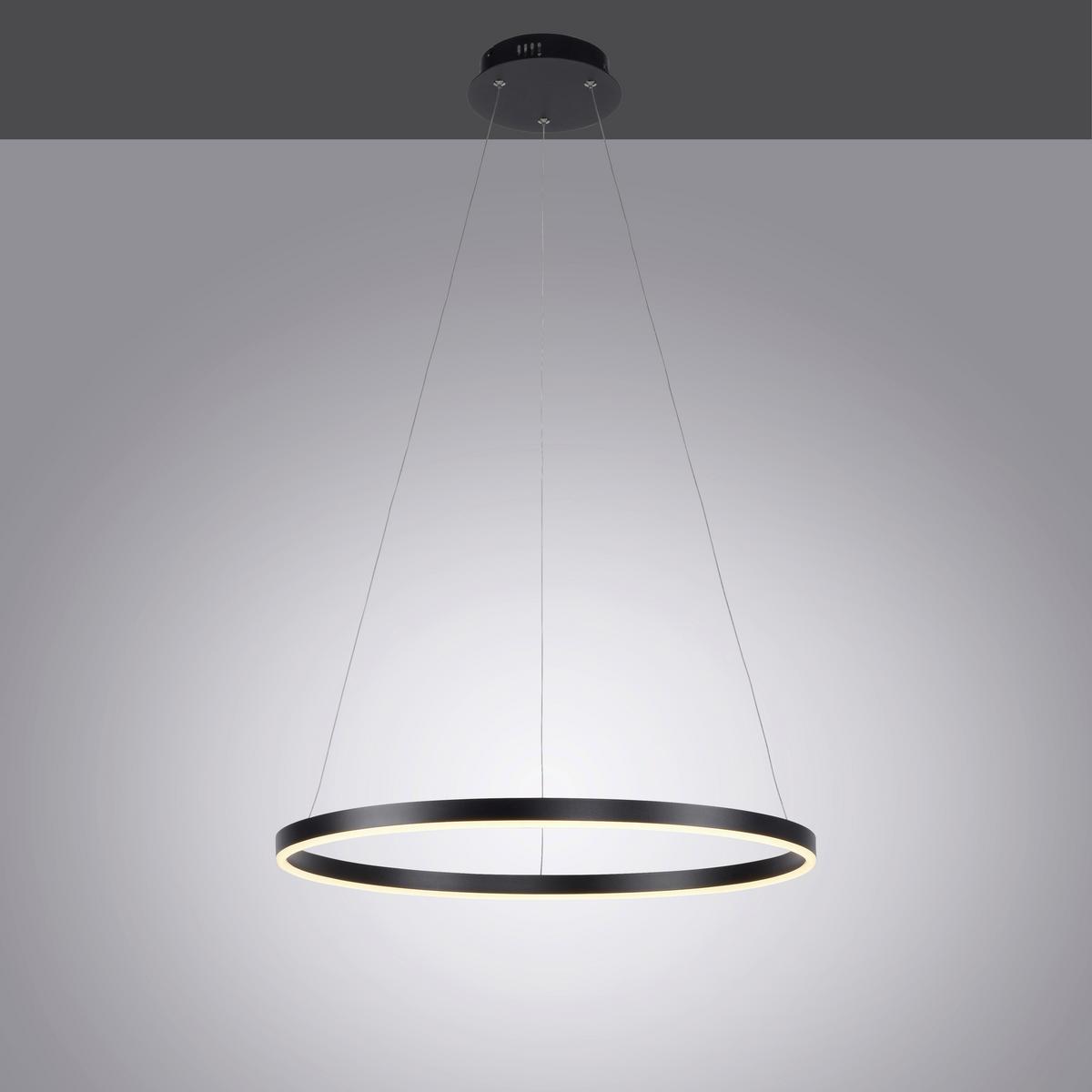 LAMPA WISZĄCA LED 15394-13 RITUS - antracytowy, Design, tworzywo sztuczne/metal (58,5/58,5/120cm)