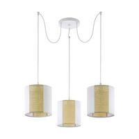 Hängeleuchte 43403* Arnhem - Weiss/Braun, Natur, Naturmaterialien/Papier (96/130cm) - Eglo