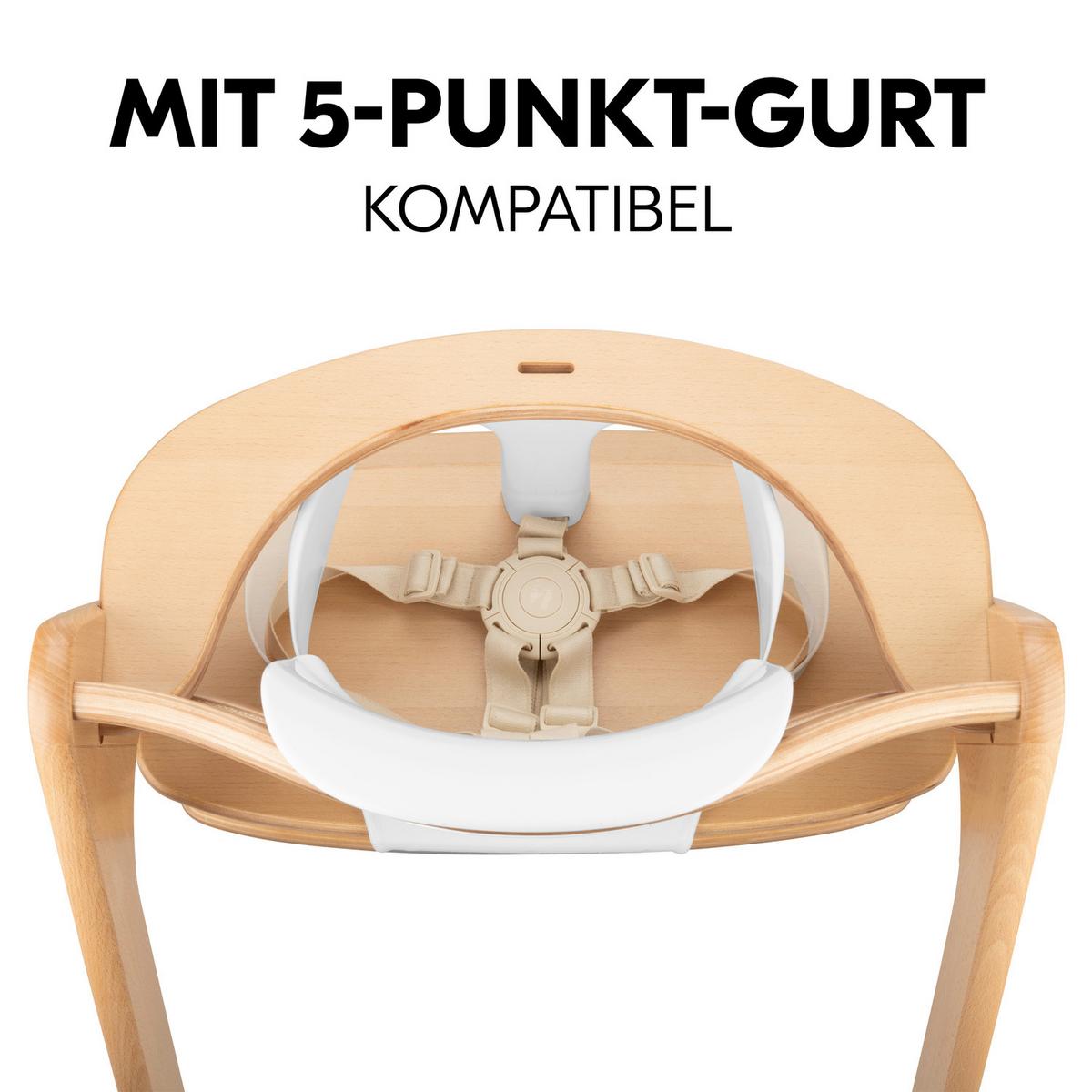 SIEDZISKO DO WYSOKIEGO KRZESŁ HIGHCHAIR BABY SEAT - biały, Basics, tworzywo sztuczne (32,5/32/34,5cm) - Hauck