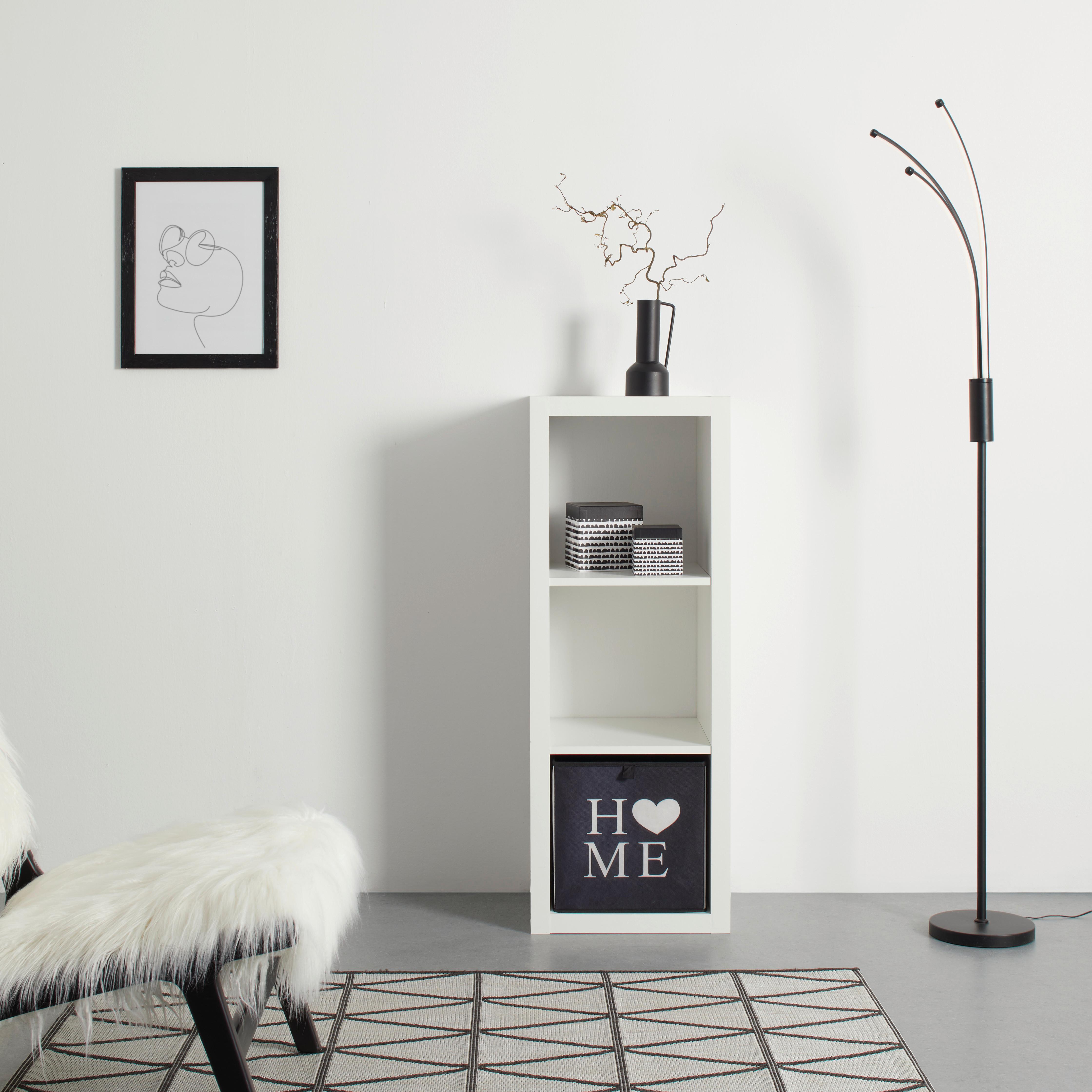 Raumteiler in Weiß - Weiß, KONVENTIONELL, Holzwerkstoff (42/112/38cm) - Mömax