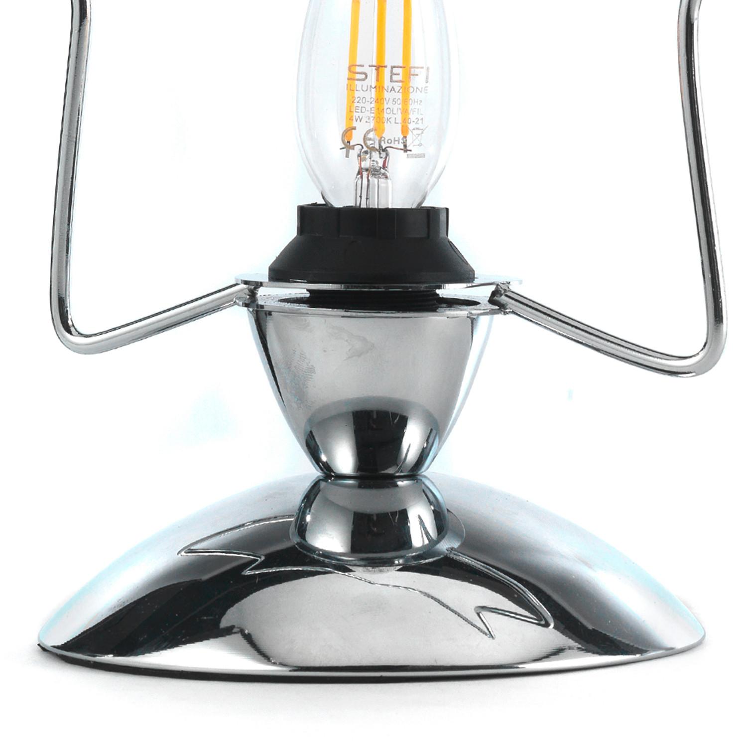 Kindertischleuchte Estrella Chromfarben max. 6 Watt - Chromfarben, Design, Metall (27/12/40cm)