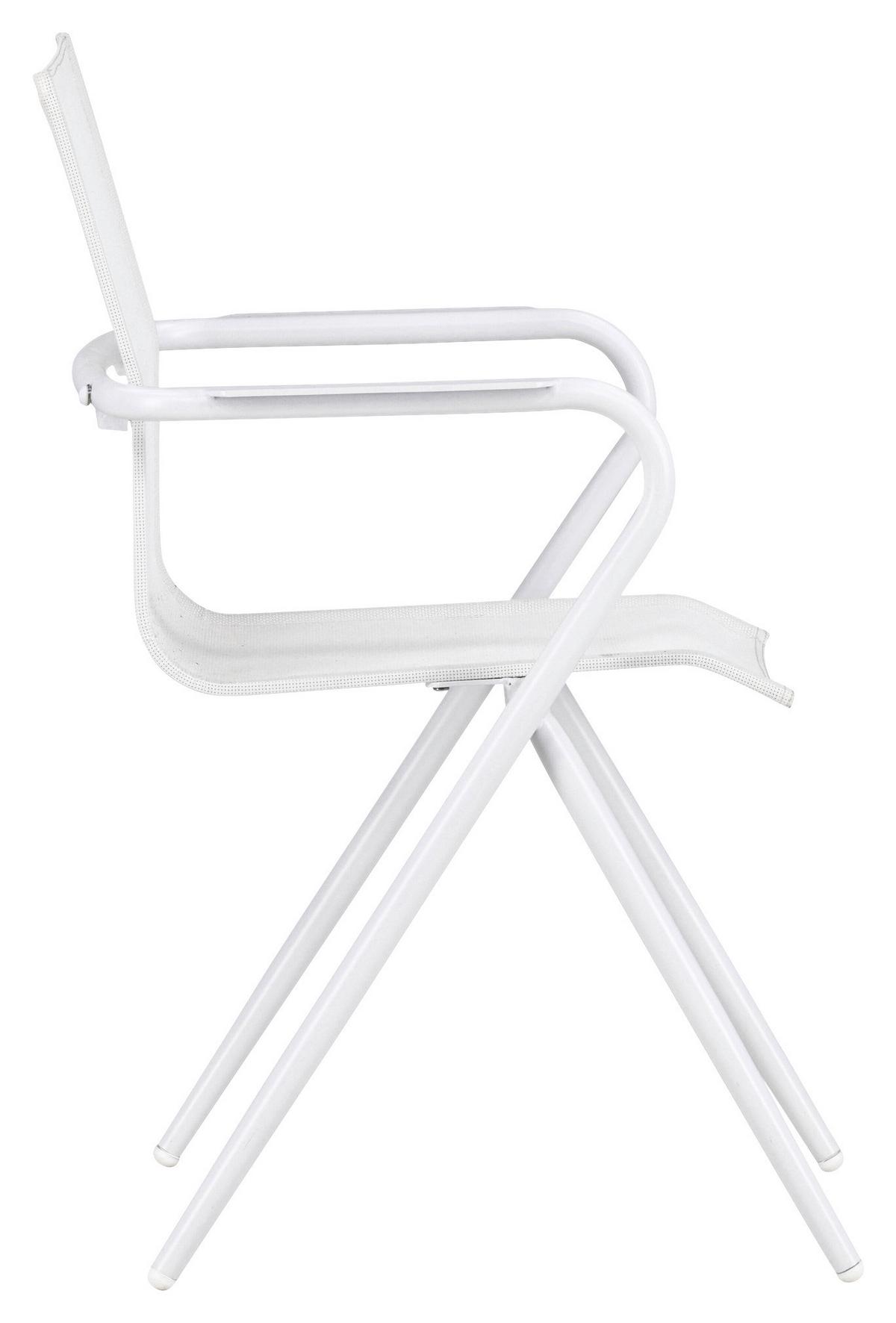 STAPELSESSEL Weiß Aluminium - Weiß, KONVENTIONELL, Metall (58/86/63cm) - Gardenson