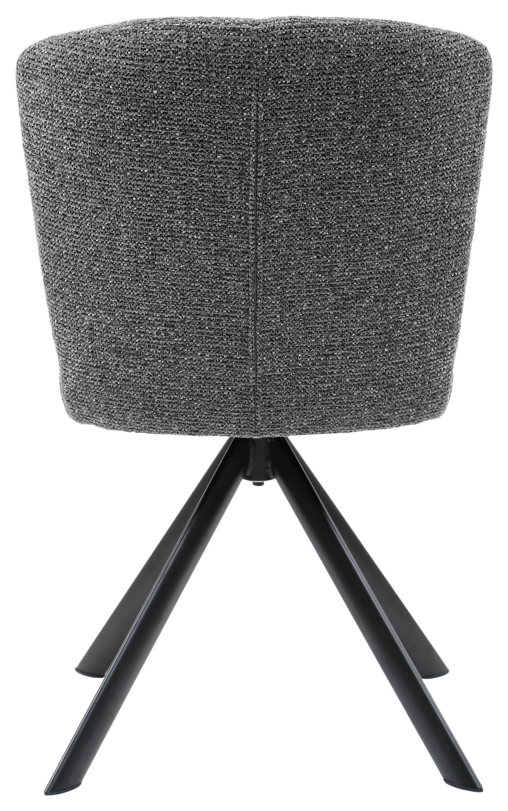 STOL NORA - grå/svart, Modern, metall/trä (52/87/64cm) - Premium Living