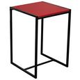 Mizica Bali - rdeča/črna, Moderno, kovina/leseni material (39/58/39cm) - Mömax modern living Mizica Bali - rdeča/črna, Moderno, kovina/leseni material (39/58/39cm) - Mömax modern living