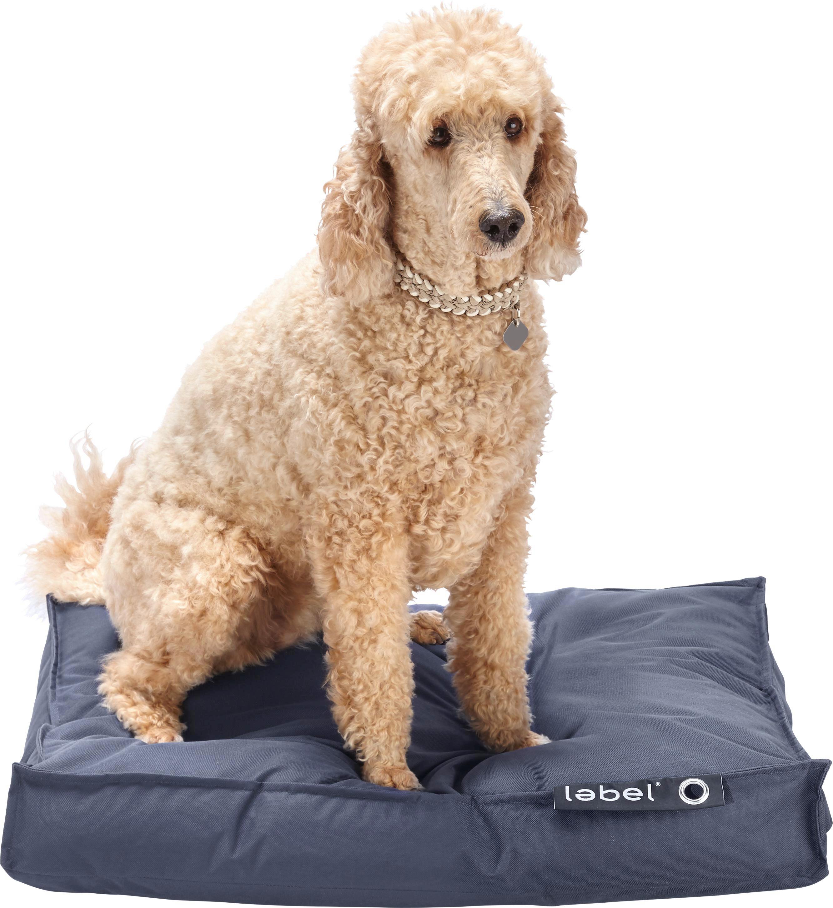 Hundekissen in Dunkelgrau 'Said' ca. 75x55cm - Dunkelgrau, Textil (75/55/10cm) - Bessagi Home