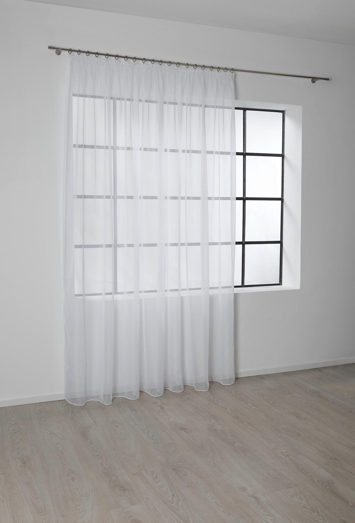 Perdea gata confecționată Anna Store 4 - alb, Konventionell, textil (300/300cm) - Based