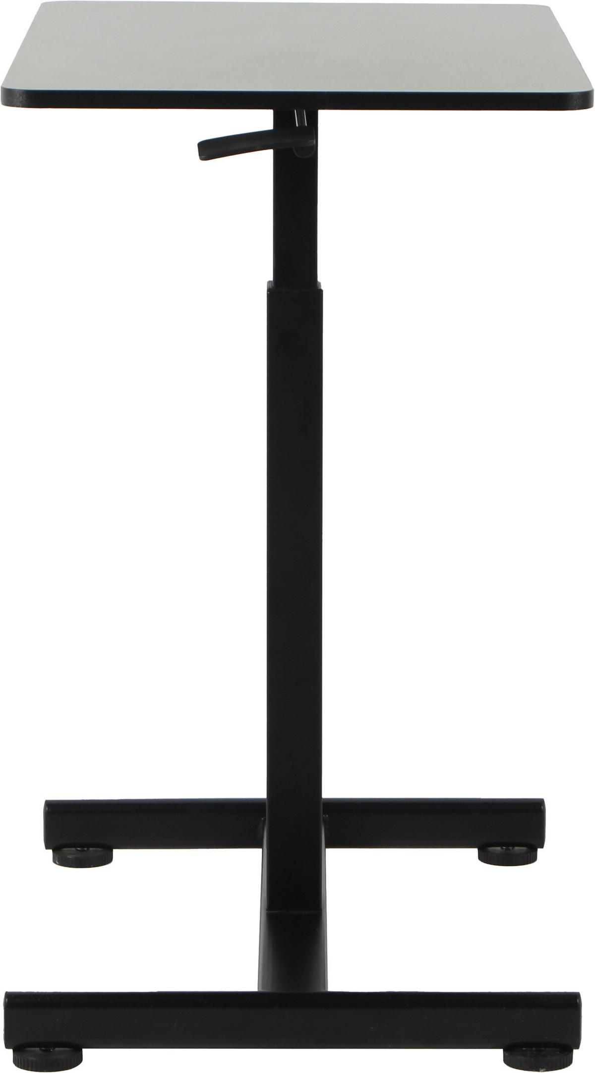 Schreibtisch Danny Schwarz - Schwarz, MODERN, Holzwerkstoff/Metall (75/48/75-110cm) - Mömax