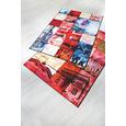 Teppich London - Blau/Rot, Textil (150/100cm) - MÖMAX modern living