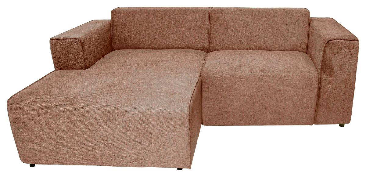 NAROŻNIK BARI - różowy/czarny, Design, tworzywo sztuczne/tkanina (161/234cm) - P & B