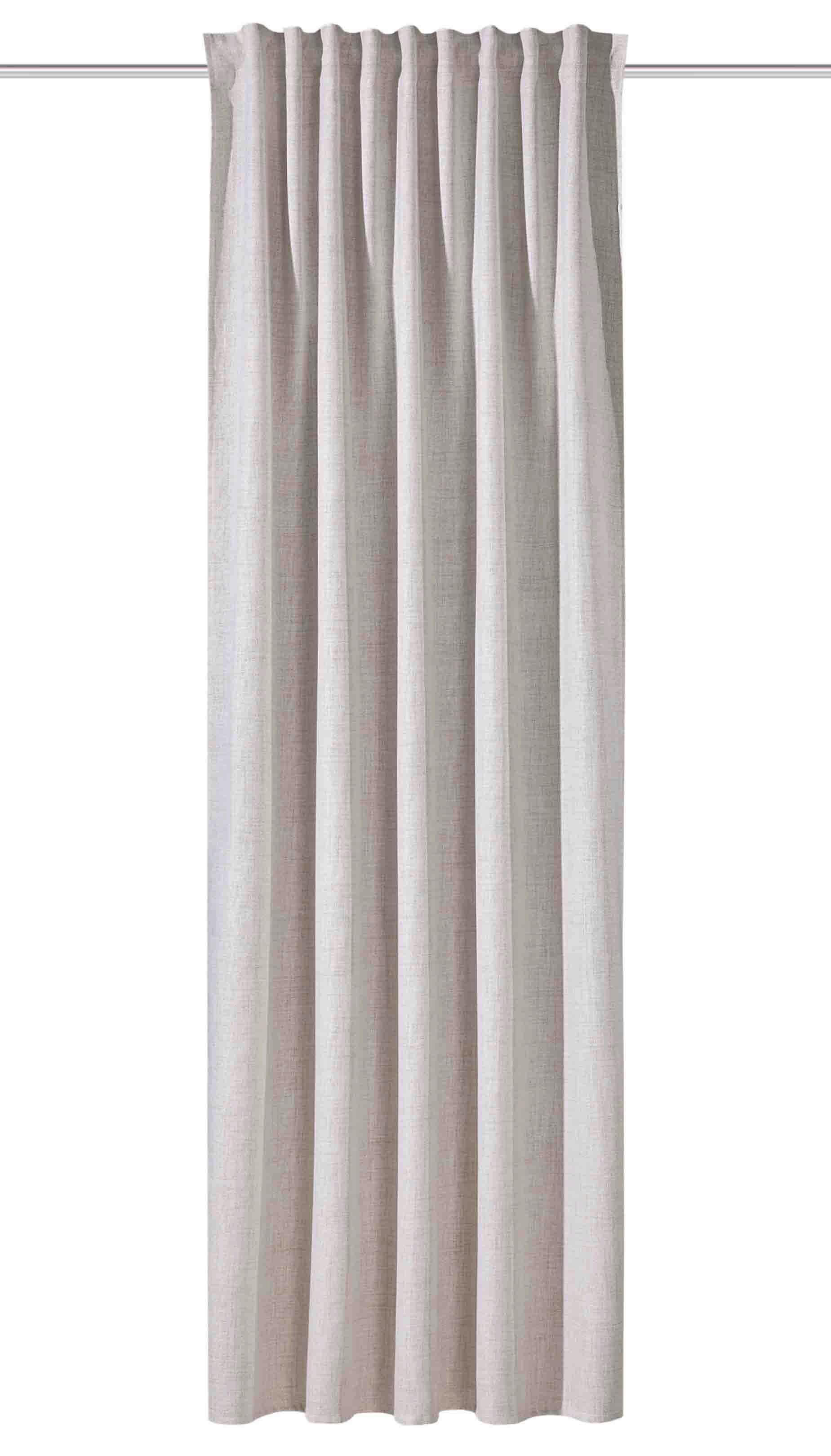 ZASŁONA GOTOWA HADINA - kolor naturalny, Basics, tkanina (140/300cm)