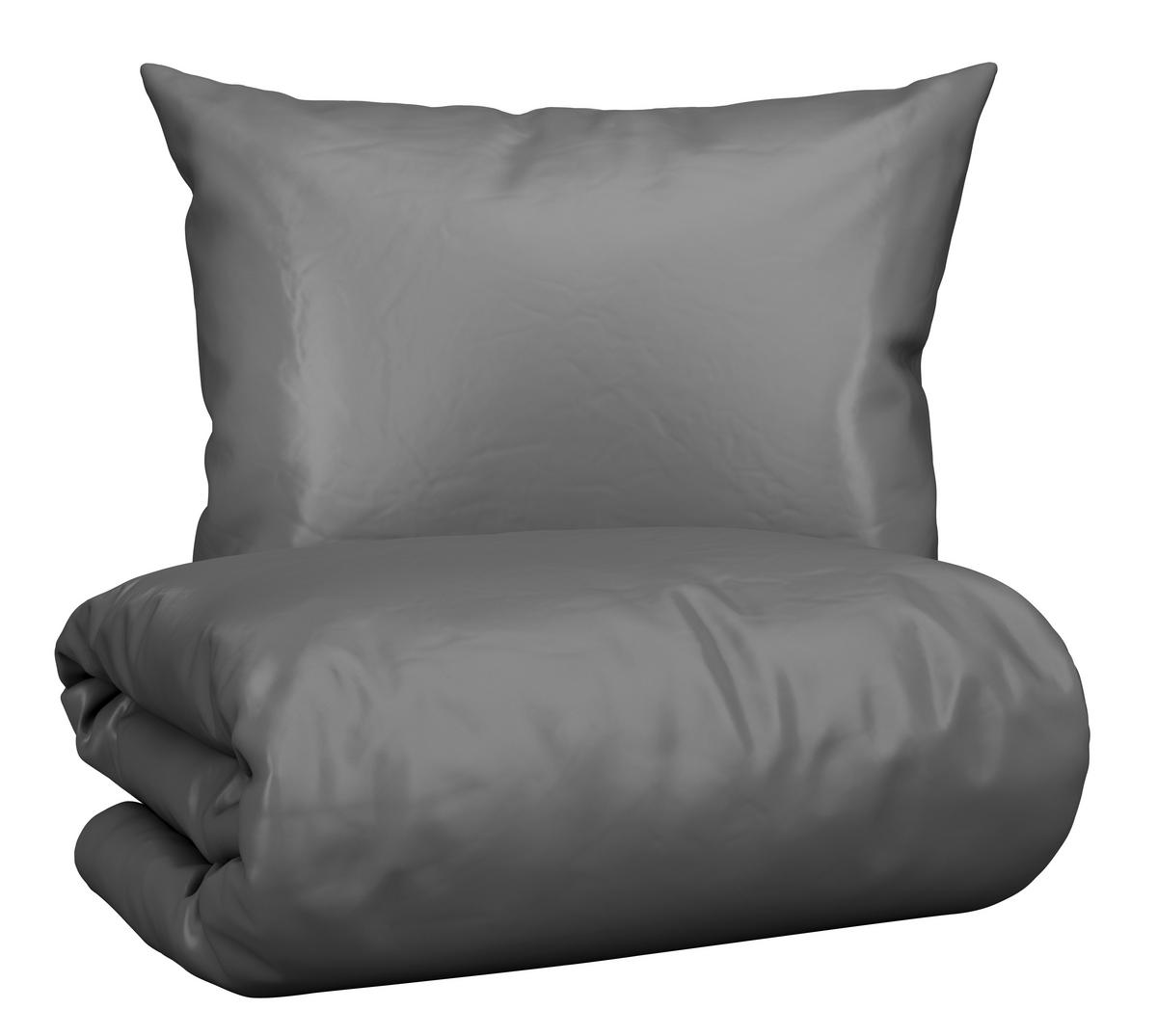 Bettwäscheset VICTORIA XXL - Anthrazit, Modern, Textil (200/210cm) - Mömax