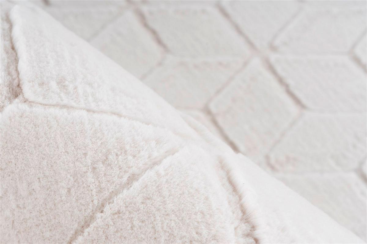 TEPPICH VIVICA 125 WEIß / CREME - Weiss/Creme, Konventionell, Textil (120/160cm) - Kayoom