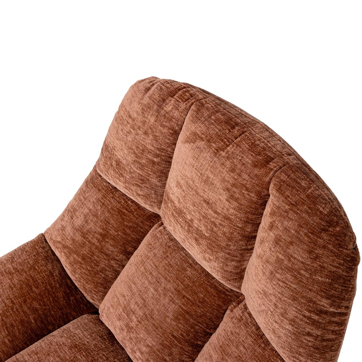 SESSEL Elvi Rostfarben B: 73cm - Rostfarben/Braun, Design, Textil/Metall (73/81/84cm) - Livetastic