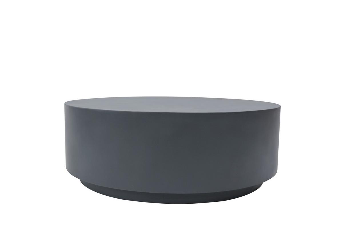 Loungetisch Rome Faserbeton Dunkelgrau - Dunkelgrau, MODERN, Stein (102/102/36cm) - Gardenson