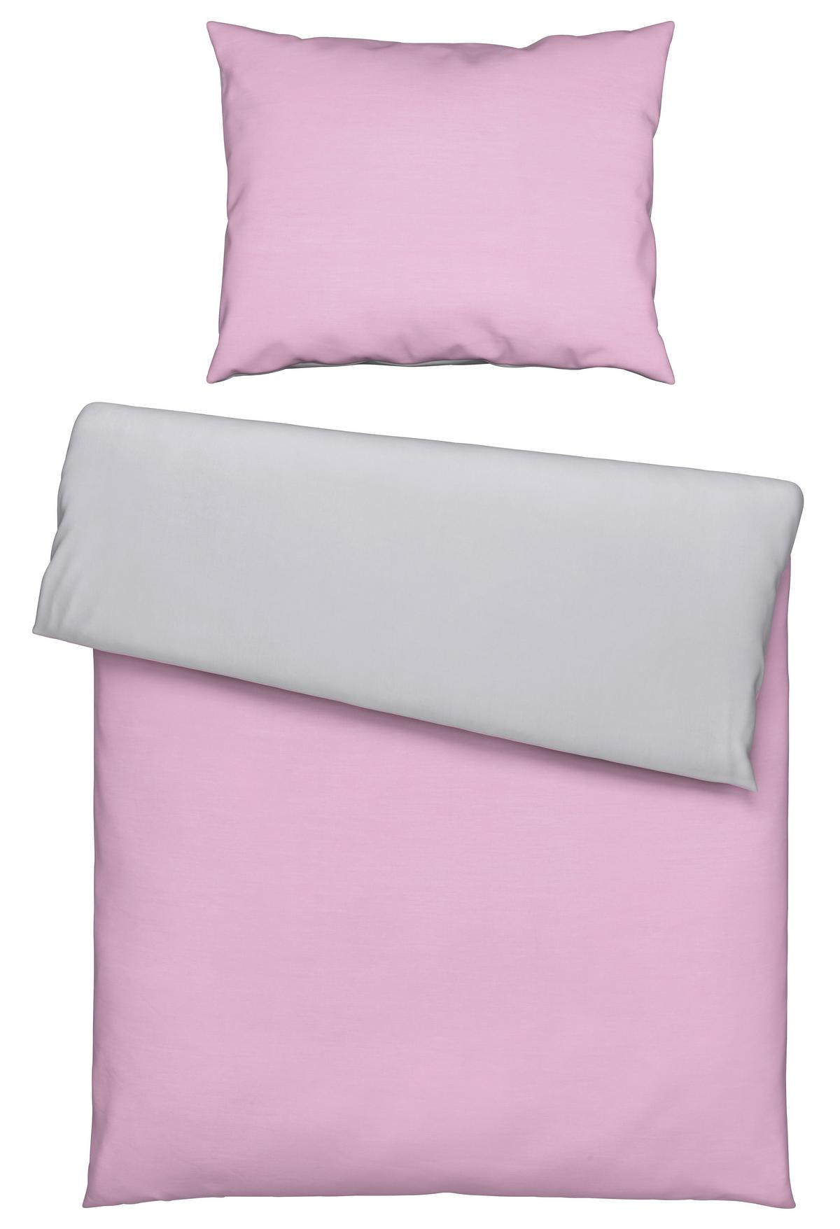 Ágyneműhuzat-garnitúra Annika - ezüstszínű/orgona, textil (140/200cm) - Modern Living