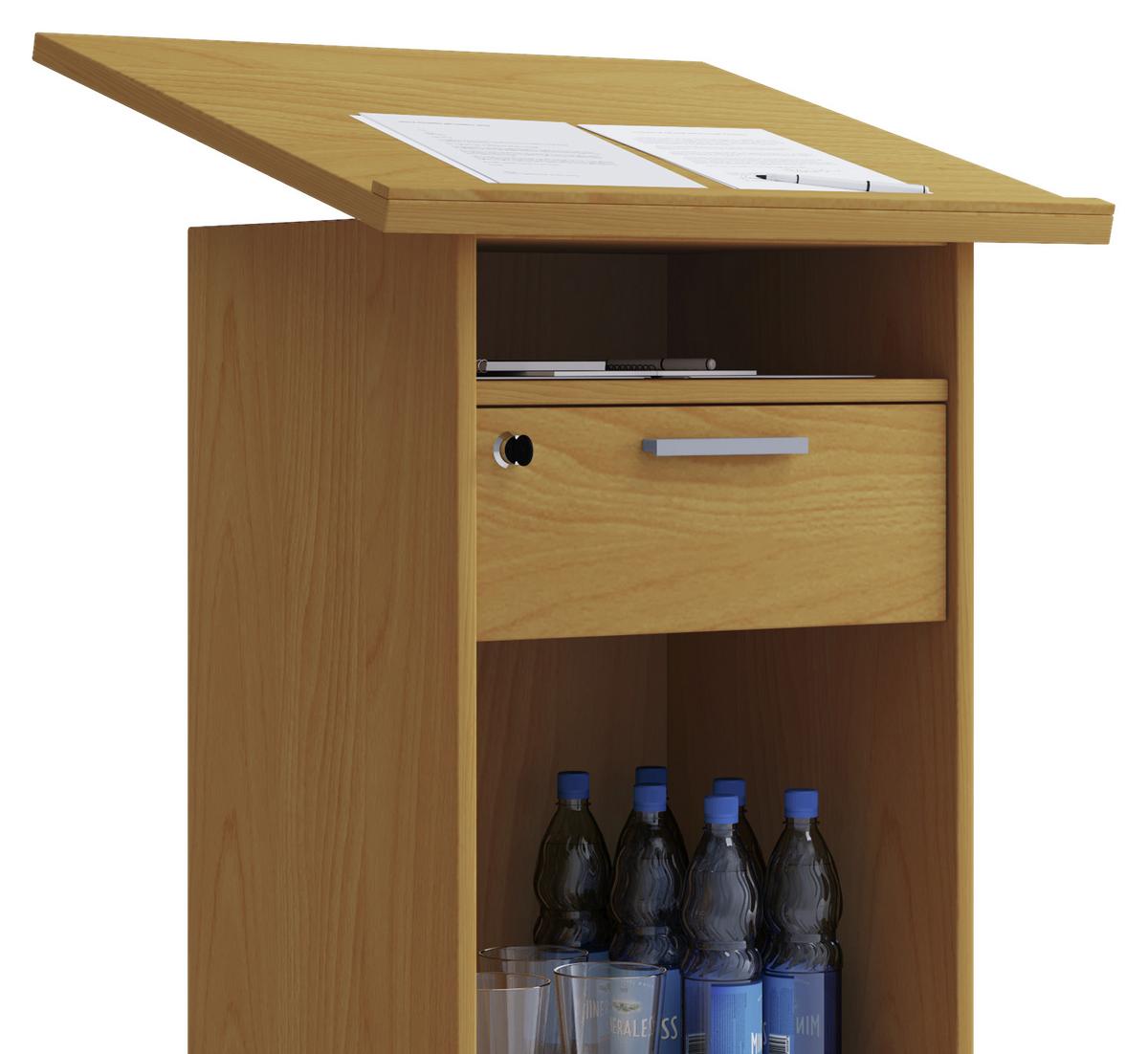 Stoječi Pult Meeta, Bukev - barve bukve, Basics, leseni material (60/50/120cm) - MID.YOU