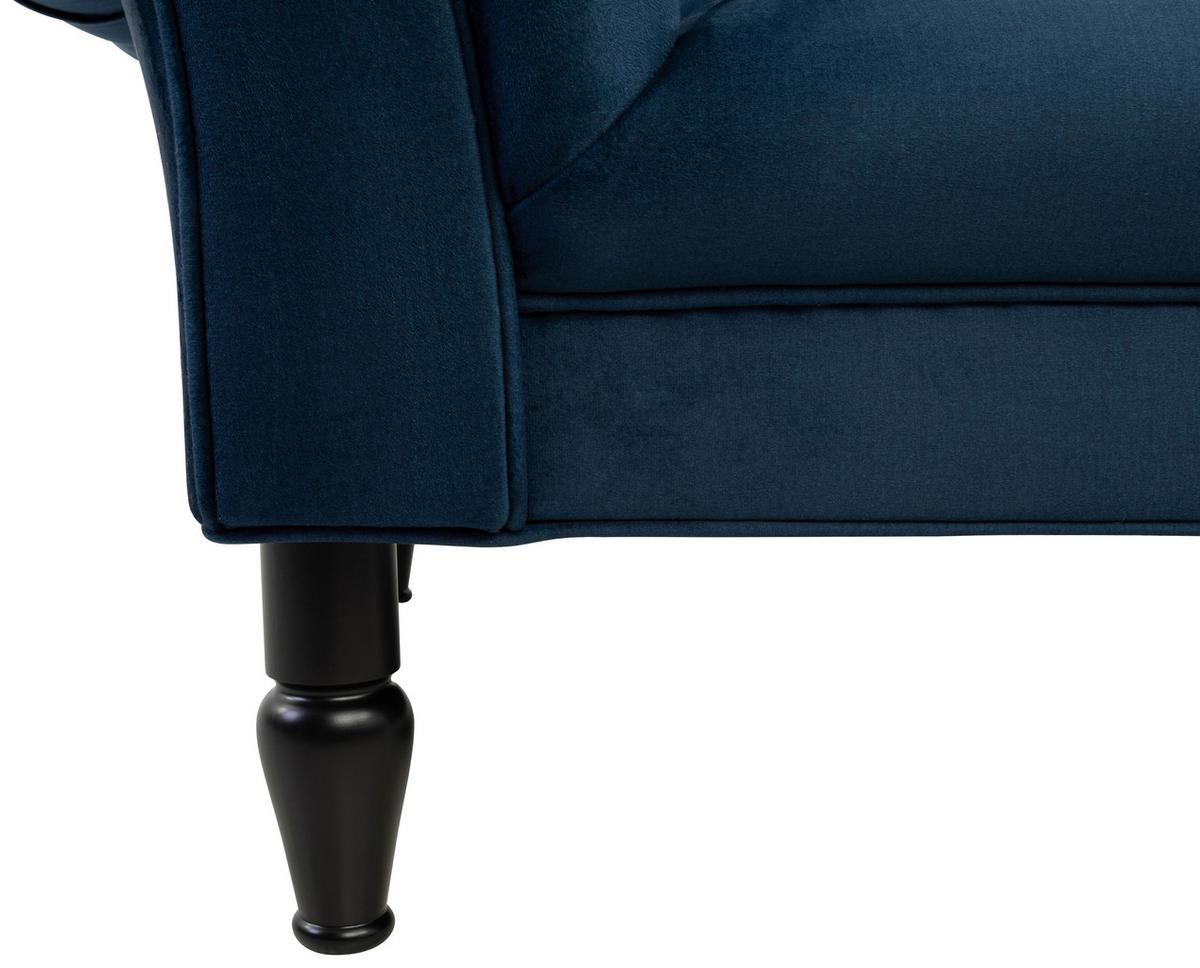 Damski Ležaj Cupido - tamno plava/crna, Design, tekstil/drvo (216/91/103cm) - Mömax