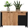 Sideboard Schwarz/Natur - Schwarz/Naturfarben, LIFESTYLE, Holz/Holzwerkstoff (135/80/40cm) - Zandiara Sideboard Schwarz/Natur - Schwarz/Naturfarben, LIFESTYLE, Holz/Holzwerkstoff (135/80/40cm) - Zandiara