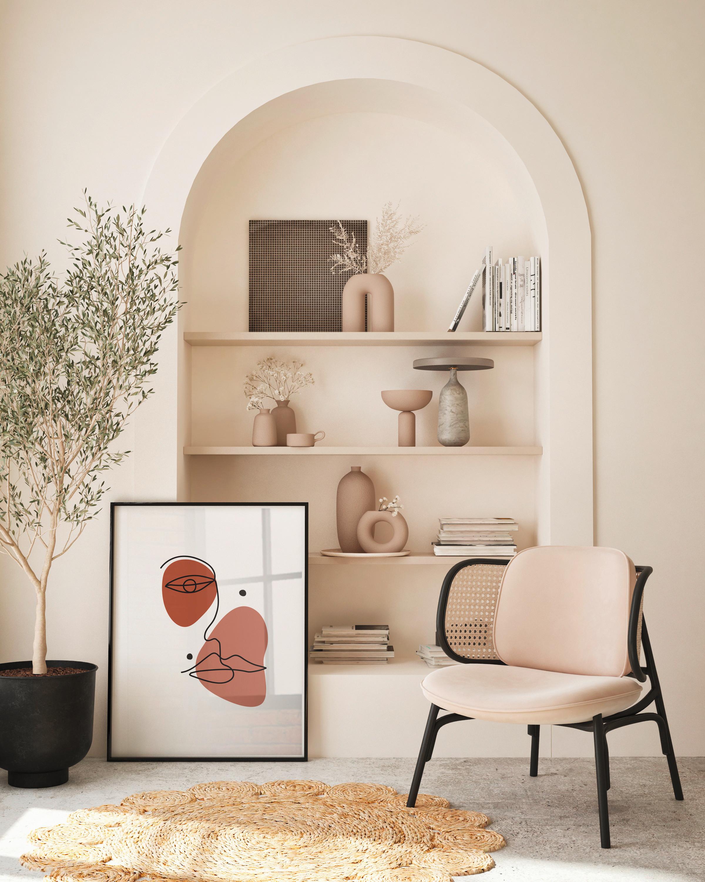 Bild Image ca. 50x70cm - Schwarz/Braun, Holzwerkstoff/Papier (50/70cm) - Modern Living
