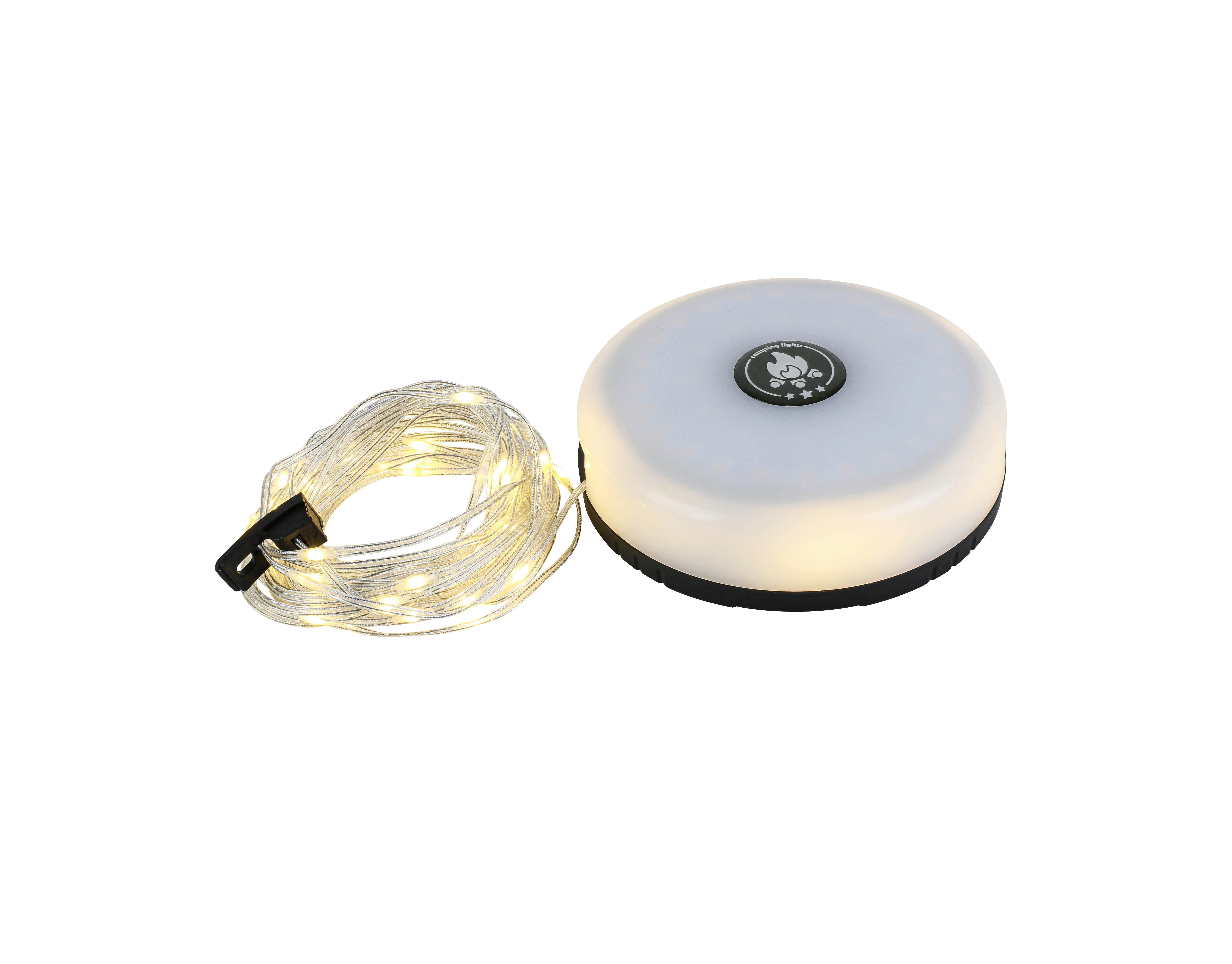 Led Dekorativna Svjetiljka Toll - bijela/crna, Konvencionalno, plastika (max 1000cm) - Mömax