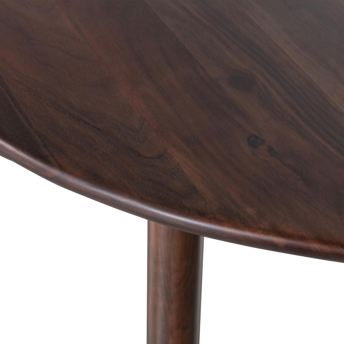 Esstisch Roundly Holz - Walnussfarben, MODERN, Holz (160/110/76cm) - Livetastic