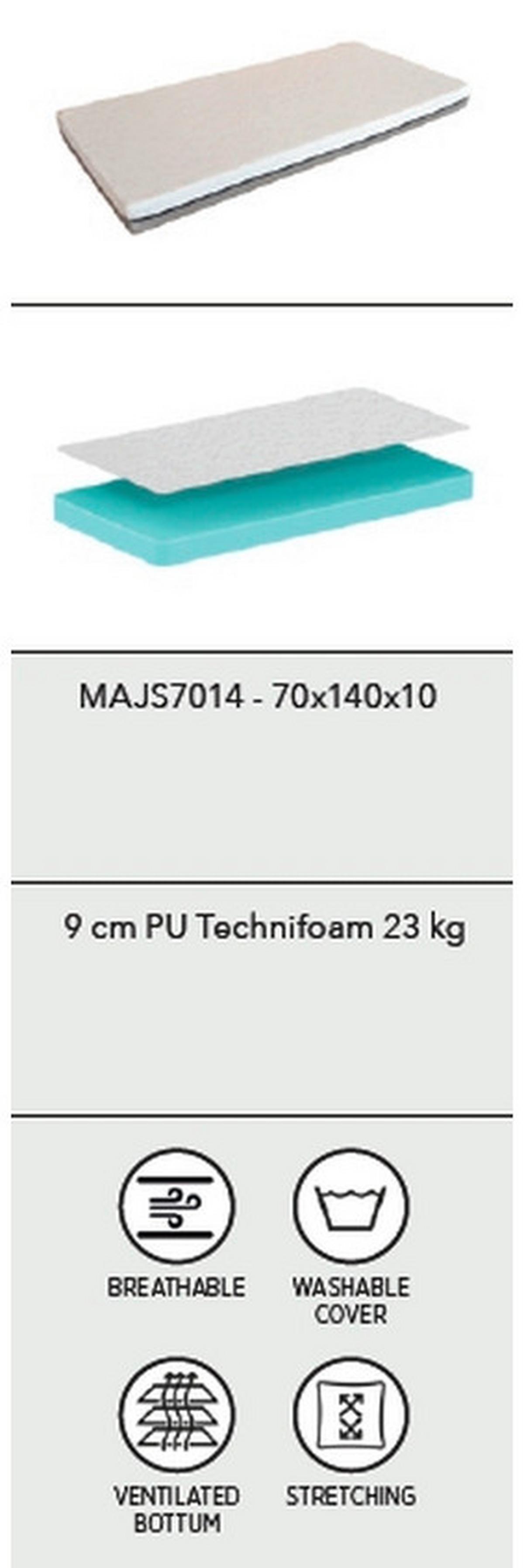 Kindermatratze Junior Soft ca. 70x140 cm - Beige, Basics, Textil (70/140cm) - Vipack