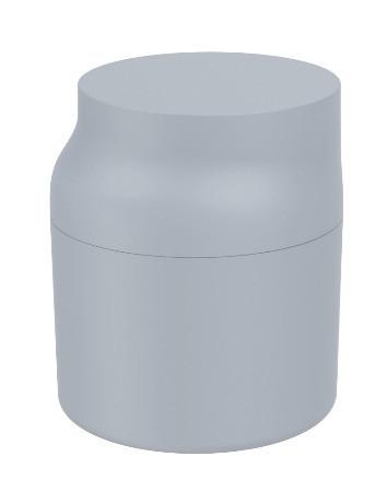 Organizator pentru cosmetice NAIME - gri, Modern, plastic (10/11,5cm) - Premium Living
