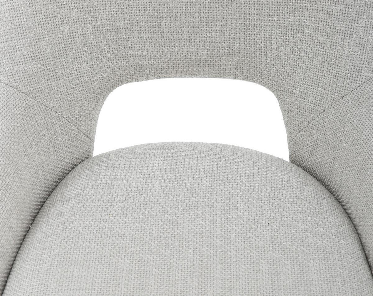 Stolica Alisa - bež/crna, Moderno, metal/tekstil (50/57/83cm) - Mömax
