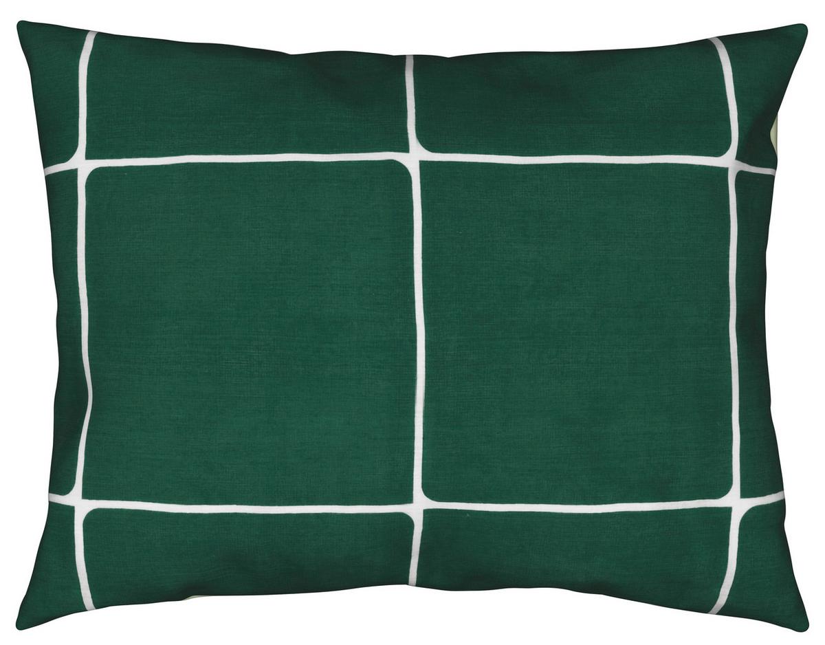 LINGE DE LIT LINNEA WENDE - Waldgrün/Weiss, Modern, Textil (160/210cm) - Modern Living