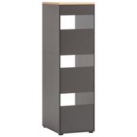 Mehrzweckschrank Solea Anthrazit/Eiche - Eichefarben/Anthrazit, MODERN, Holzwerkstoff/Kunststoff (45,10/154,7/60cm) - MID.YOU