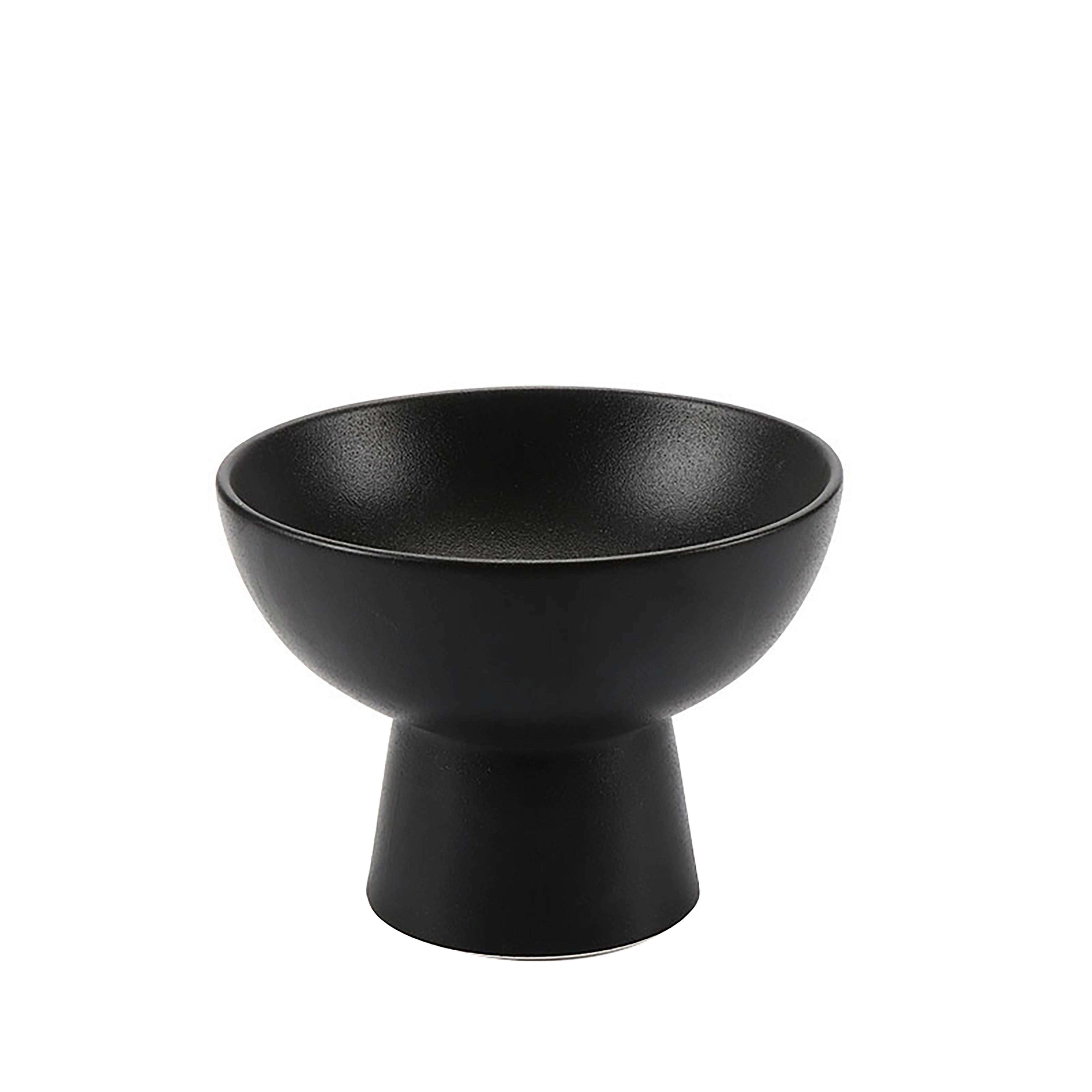 Dísztál Noir - fekete, kerámia (15,3/11,4cm) - Modern Living