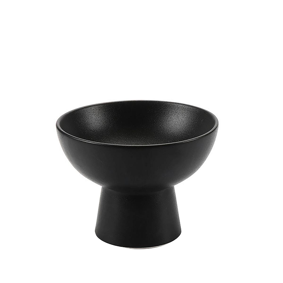Dísztál Noir - fekete, kerámia (15,3/11,4cm) - Modern Living