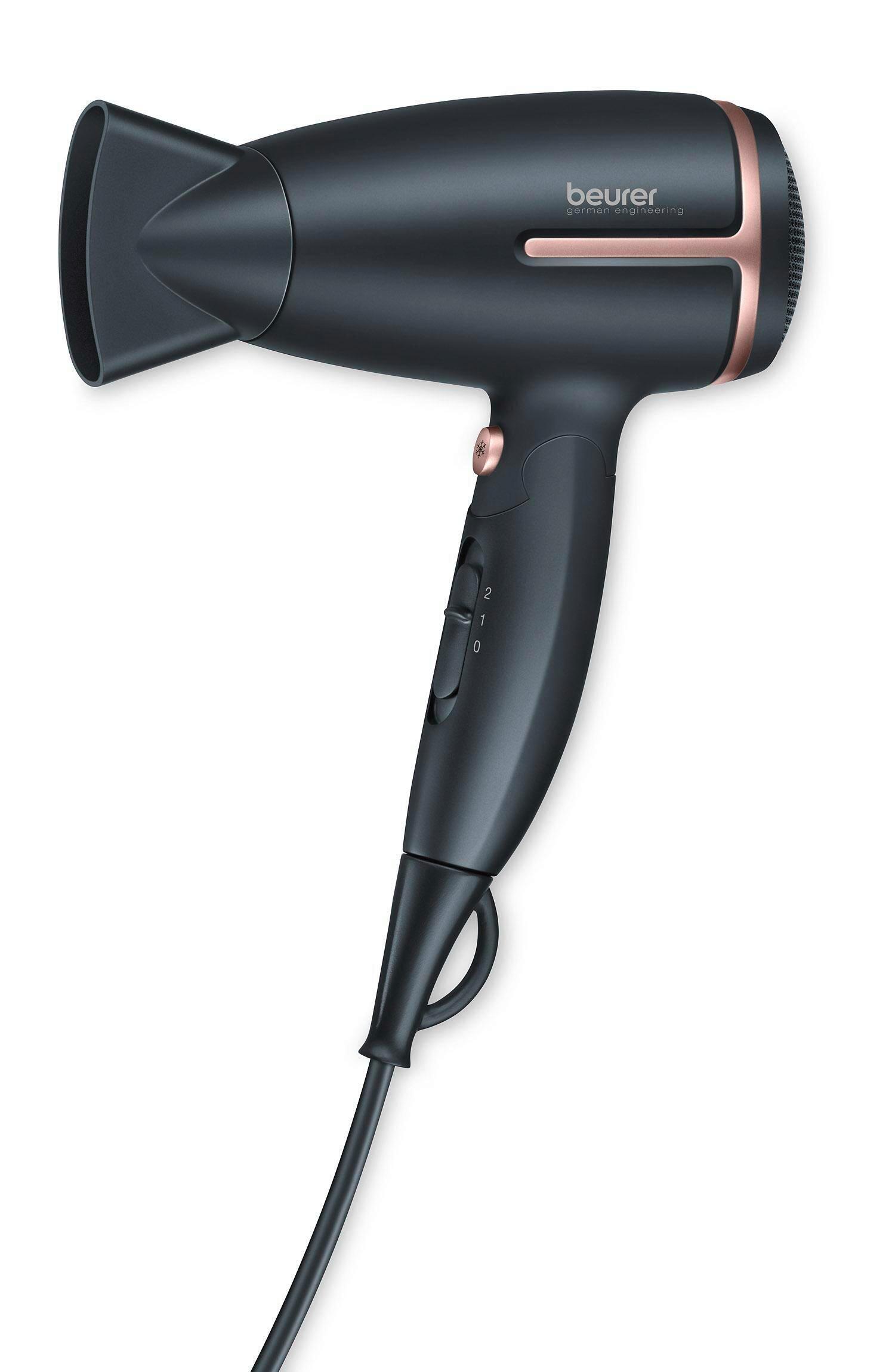 Beurer Haartrockner HC 25 max. 100-240 Volt - Schwarz, Kunststoff (15.8/8/25.9cm) - Beurer