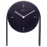Tischuhr No Table Schwarz - Schwarz, Basics, Glas/Holz (21/27/6,5cm) - Nextime