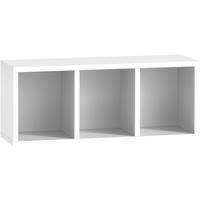 Kopalniški Regal Bjarne, Bela - bela, Moderno, leseni material (60,2/24,7/21,5cm) - Stylife