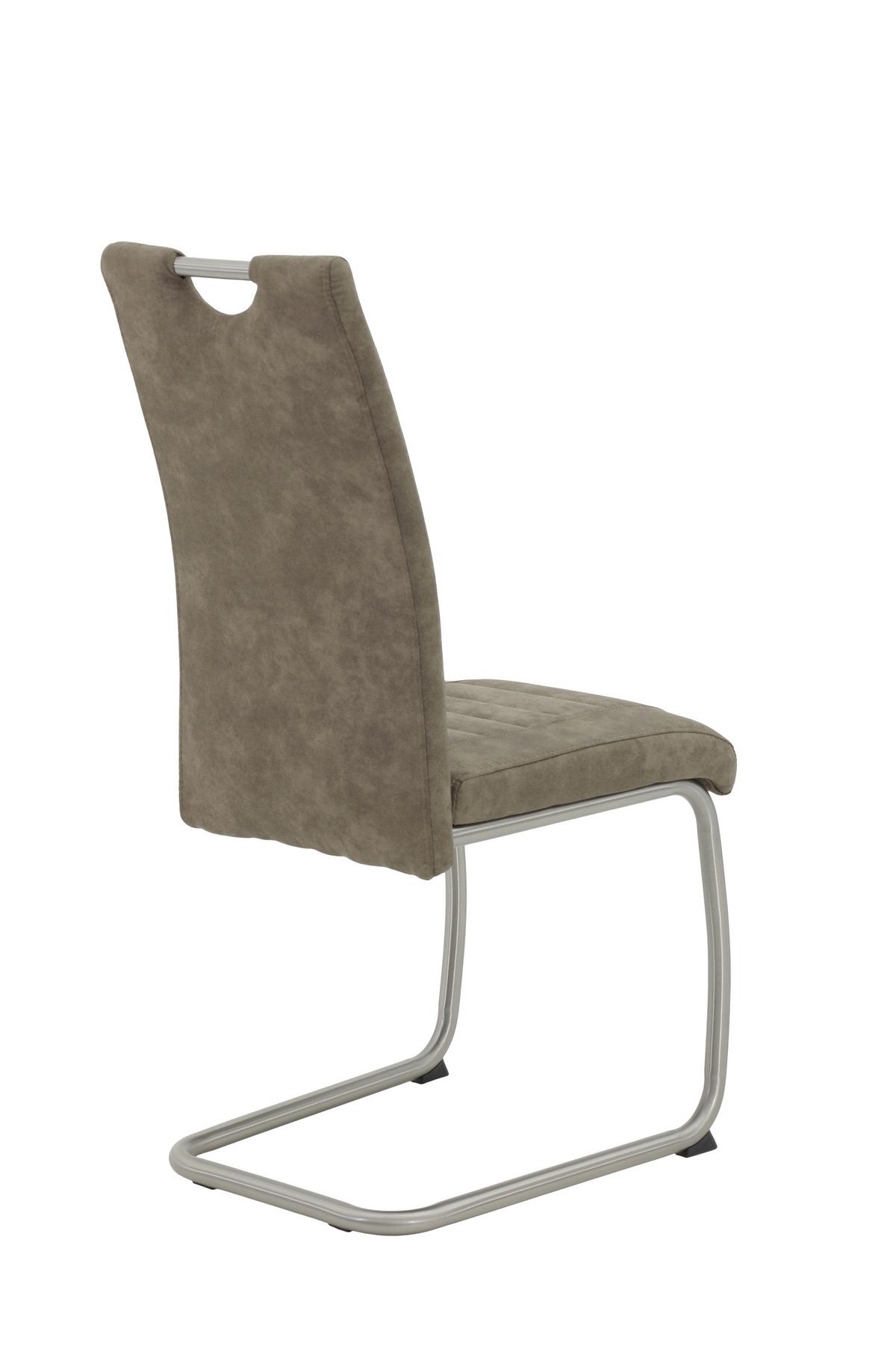 TISCHGRUPPE ULLA G - Schlammfarben/Eichefarben, MODERN, Holzwerkstoff/Textil (140-220/76/90cm) - MID.YOU